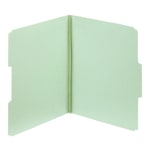 Pendaflex Pressboard File Folders, 100% Recycled, Letter Size, Light Green, Box Of 25 Folders