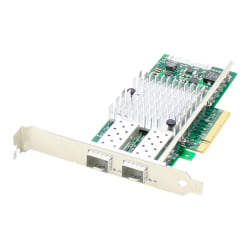 AddOn QLogic QLE3242-SR-CK Comparable 10Gbs Dual SFP+ Port 300m Network Interface Card with 2 10GBase-SR SFP+ Transceivers - 100% compatible and guaranteed to work