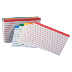 Oxford Brand White Index Cards, Ruled, 5in x 8in, Pack Of 100