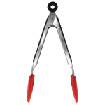 Starfrit 9in Silicone Tongs - 1 Piece(s) - Tong - 1 x Grill Tong - Red