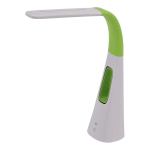 Bostitch LED Desk Lamp With Bladeless Fan, 15-5/8inH, Lime Green