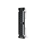 Intellinet Cat6 12-Port UTP Patch Panel, 3.23in Diameter, Black, ICI560269