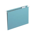 Smead Hanging File Folders With Tabs, Letter Size, Aqua, Box Of 25 Folders