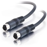 C2G 25ft Value Series S-Video Cable - mini-DIN Male - mini-DIN Male - 25ft - Black