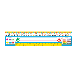 TREND Desk Toppers Reference Name Plates, Zaner-Bloser, 3 3/4in x 18in, Grades Pre-K-1, 36 Plates Per Pack, Set Of 3 Packs