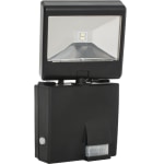 Maxsa Solar-Powered LED Security Spotlight - LED Bulb - Motion-activated, Adjustable - Plastic - Wall Mountable