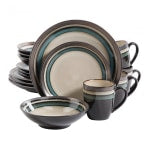 Gibson Elite Lewisville 16-Piece Dinnerware Set, Teal