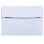 JAM Paper Booklet Envelopes, #4 Bar (A1), Gummed Seal, 30% Recycled, Blue, Pack Of 25