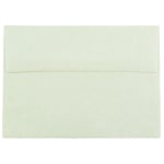 JAM Paper Parchment Booklet Invitation Envelopes, A7, Gummed Seal, 30% Recycled, Green, Pack Of 25