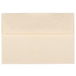 JAM Paper Parchment Booklet Invitation Envelopes, A7, Gummed Seal, 30% Recycled, Natural, Pack Of 25