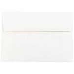 JAM Paper Booklet Envelopes, #4 Bar (A1), Gummed Seal, 30% Recycled, White, Pack Of 25