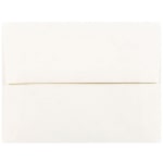 JAM Paper Booklet Invitation Envelopes, A2, Gummed Seal, 30% Recycled, White, Pack Of 25