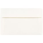 JAM Paper Parchment Booklet Invitation Envelopes, A10, Gummed Seal, 30% Recycled, White, Pack Of 25