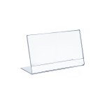 Azar Displays Acrylic L-Shaped Sign Holders, 8 1/2in x 11in, Clear, Pack Of 10