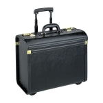 Lorell Oversized Rolling Catalog Case, Black