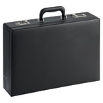 NuSparc Expandable Attache Case, 12 1/2inH x 17 1/2inW x 4inD, Black