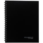 Mead Cambridge Limited Quicknotes Notebook, 8 1/2in x 11in, College Ruled, 96 Sheets, Black