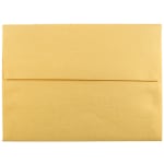 JAM Paper Booklet Invitation Envelopes, A6, Gummed Seal, Stardream Metallic Gold, Pack Of 25