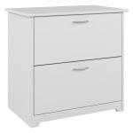 Bush Business Furniture Cabot 31-1/4inW x 19-4/7inD Lateral 2-Drawer File Cabinet, White, Delivery