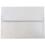 JAM Paper Booklet Invitation Envelopes, A6, Gummed Seal, Stardream Metallic Silver, Pack Of 25