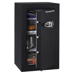 SentrySafe Executive Security Safe With Electronic Lock, 6.10 Cu Ft Capacity, Black/Steel