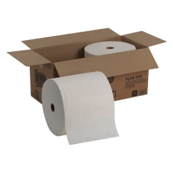 Brawny Industrial FLAX 700 Heavy-Duty 1-Ply Paper Towels, 825 Sheets Per Roll, Pack Of 2 Rolls