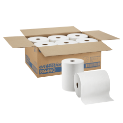 enMotion by GP PRO 1-Ply Paper Towels, 800ft Per Roll, Pack Of 6 Rolls