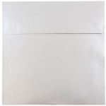 JAM Paper Square Stardream Metallic Envelopes, 8 1/2in x 8 1/2in, Gummed Seal, Silver, Pack Of 25