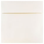 JAM Paper Square Stardream Metallic Envelopes, 6in x 6in, Gummed Seal, Opal, Pack Of 25