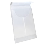 Smead 2-Hole Punched Poly Retention Jacket, Letter/Legal, Clear, Box of 24