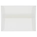 JAM Paper Booklet Envelopes, #4 Bar (A1), Gummed Seal, Clear, Pack Of 25