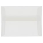 JAM Paper Booklet Invitation Envelopes, A6, Gummed Seal, Clear Translucent, Pack Of 25