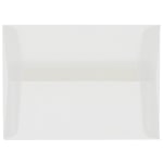 JAM Paper Booklet Invitation Envelopes, A8, Gummed Seal, Clear Translucent, Pack Of 25