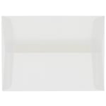 JAM Paper Booklet Invitation Envelopes, A10, Gummed Seal, Clear, Pack Of 25