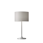 Adesso Oslo Table Lamp, 22 1/2inH, White Shade/White Base