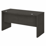 Bush Business Furniture Echo 60inW Bow-Front Computer Desk, Charcoal Maple, Standard Delivery