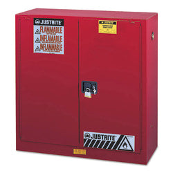 Safety Cabinets for Combustibles, Self-Closing Cabinet, 40 Gallon, Red