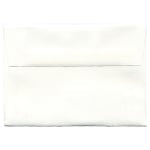 JAM Paper Booklet Envelopes (Strathmore Paper), #4 Bar (A1), Gummed Seal, Strathmore Bright White, Pack Of 25