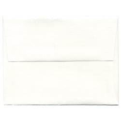 JAM Paper Booklet Invitation Envelopes, A2, Gummed Seal, Strathmore Bright White, Pack Of 25