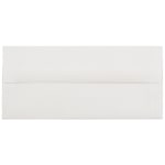 JAM PAPER #10 Business Strathmore Envelopes, 4 1/8in x 9 1/2in, Bright White Laid,Pack Of 25