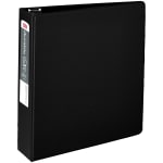 Office Depot Brand Nonstick 3-Ring Binder, 2in Round Rings, Black