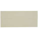 JAM Paper Strathmore Booklet Envelopes, #10, Gummed Seal, Ivory Laid, Pack Of 25