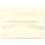 JAM Paper Booklet Invitation Envelopes, A6, Gummed Seal, Strathmore, Natural White Laid, Pack Of 25