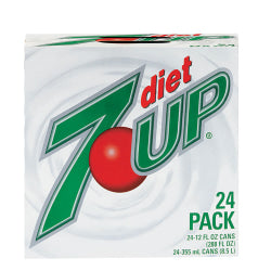 Zero Sugar 7-Up Soda, 12 Oz., Case Of 24