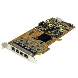 StarTech.com 4 Port Gigabit Power over Ethernet PCIe Network Card