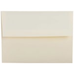 JAM Paper Booklet Invitation Envelopes, A2, Gummed Seal, 30% Recycled, Strathmore Natural White, Pack Of 25