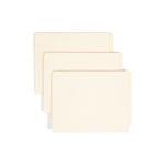 Smead End-Tab Folders With Fastener, 8 1/2in x 11in, Letter, Manila, Box of 50