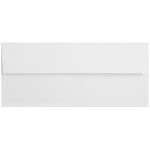 JAM PAPER #10 Business Strathmore Envelopes, 4 1/8 x 9 1/2, Bright White Wove, 25/Pack