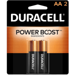 Duracell Coppertop AA Alkaline Batteries, Pack Of 2