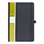 Eccolo Cool Jazz Journal, 5 1/2in x 8in, Ruled, 192 Pages, Black